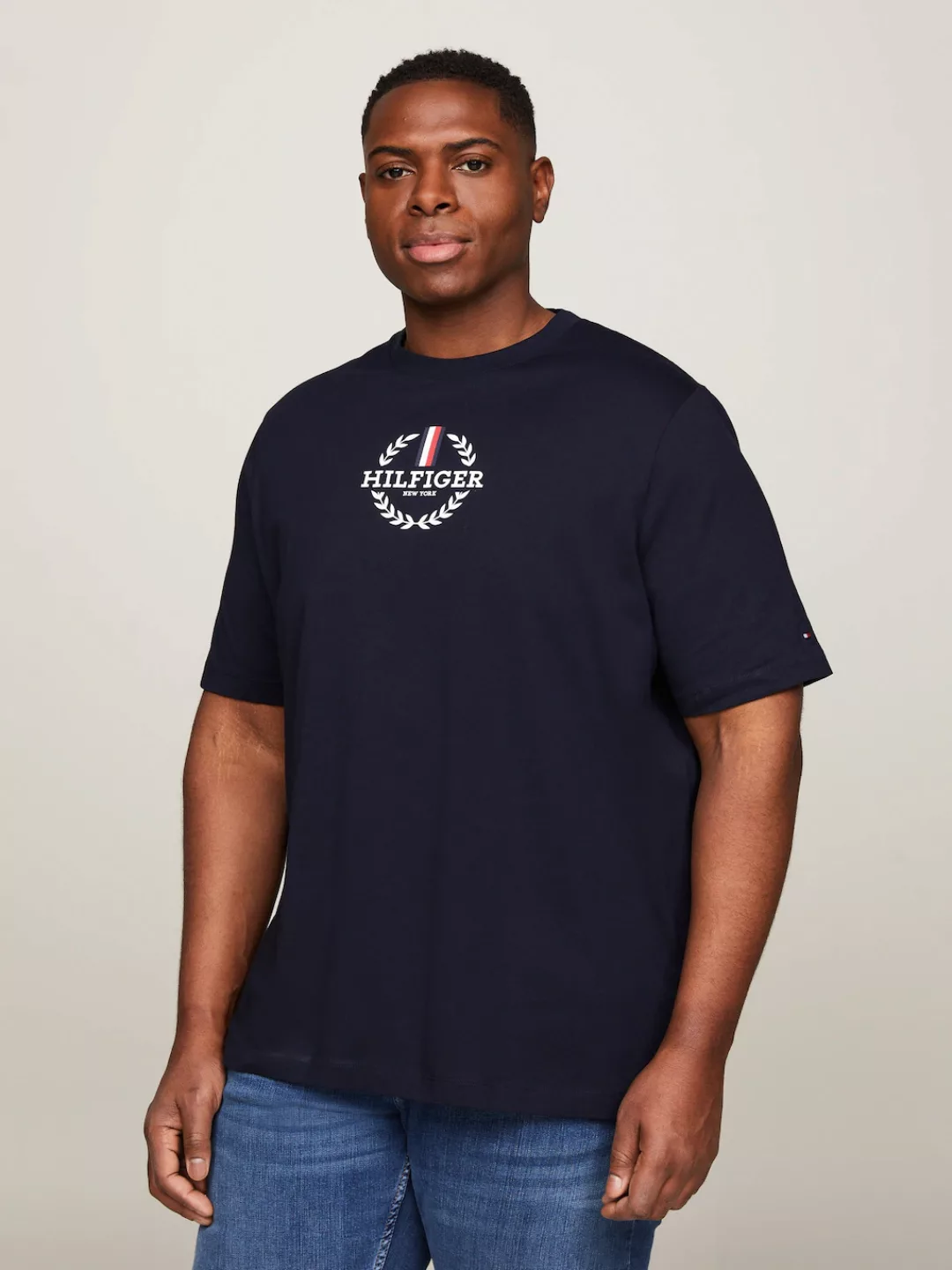 Tommy Hilfiger Big & Tall T-Shirt BT-GLOBAL STRIPE WREATH TEE-B Große Größe günstig online kaufen