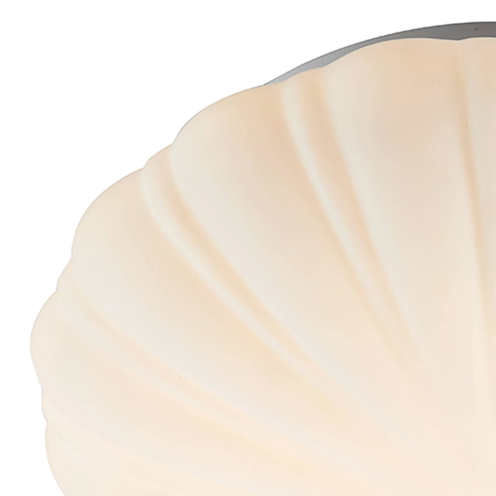 Deckenlampe Cafe Flush Small aus opalweißem Glas günstig online kaufen