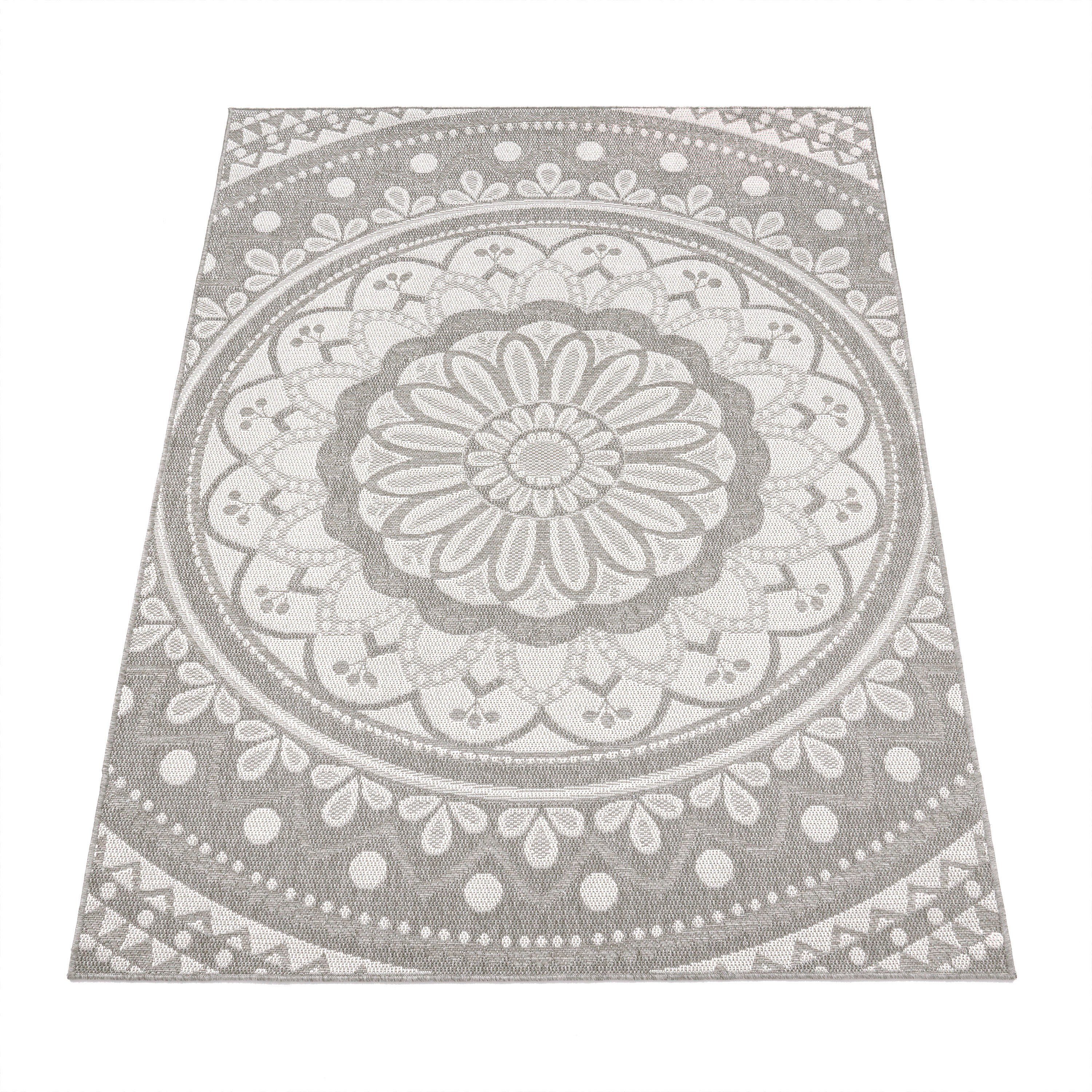 Paco Home Teppich »Brescia 471«, rechteckig, 4 mm Höhe, Flachgewebe, modern günstig online kaufen