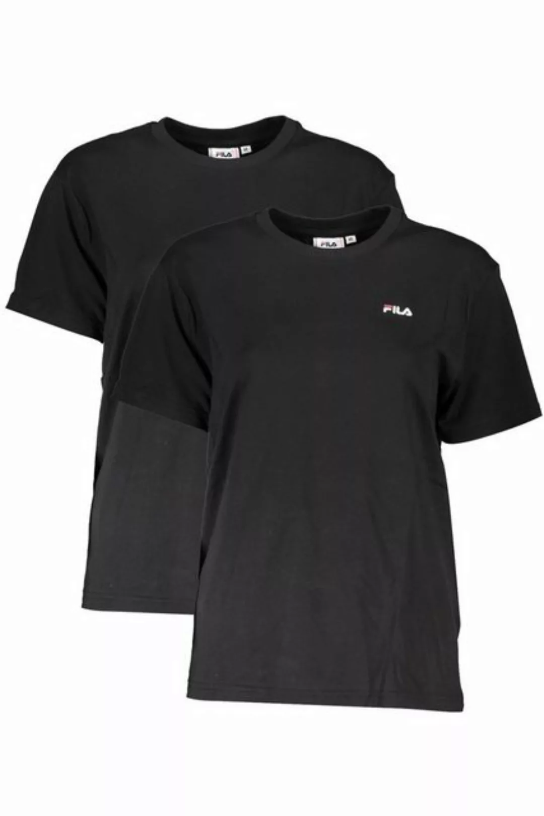 Fila T-Shirt Damen Bio-Baumwolle T-Shirt Doppelpack - Schwarz günstig online kaufen