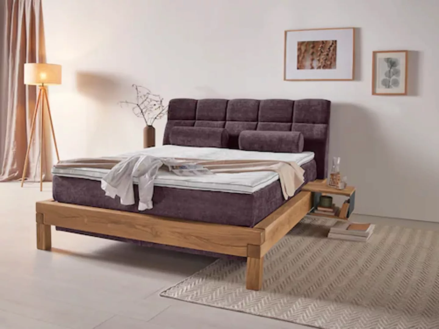 Home affaire Boxspringbett "Villads", Liegefläche: 160/200 cm aus Balkeneic günstig online kaufen