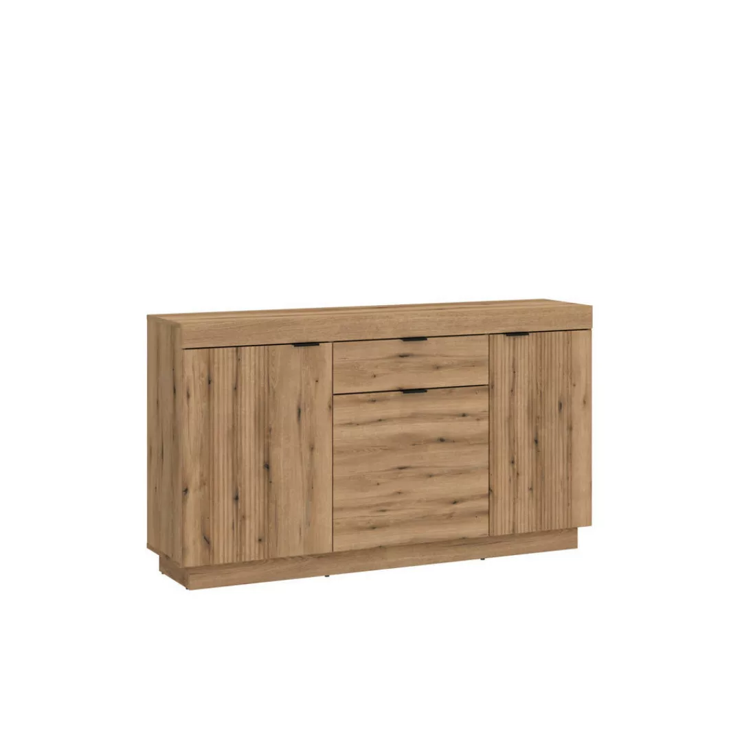 Sideboard Delamar Eiche Evoke Coast Nachbildung B/H/T: ca. 146x85,8x39,6 cm günstig online kaufen