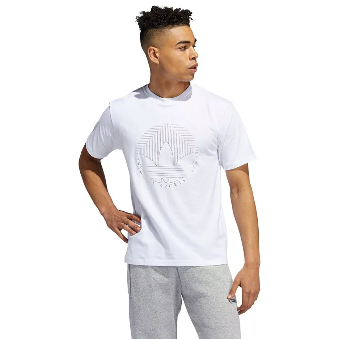 Adidas Originals Deco Trefoil Kurzarm T-shirt XL White günstig online kaufen