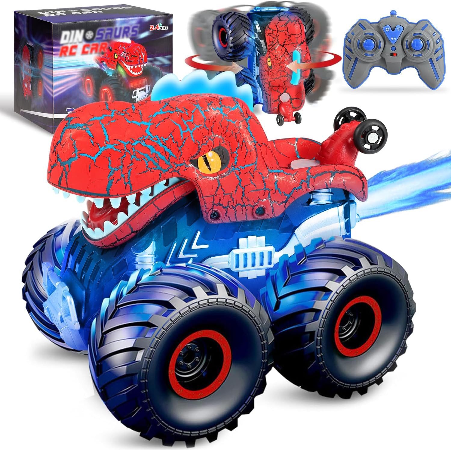 POPOLIC RC-Auto Ferngesteuertes Dinosaurier Monstertruck Spielzeug,2,4GHz günstig online kaufen