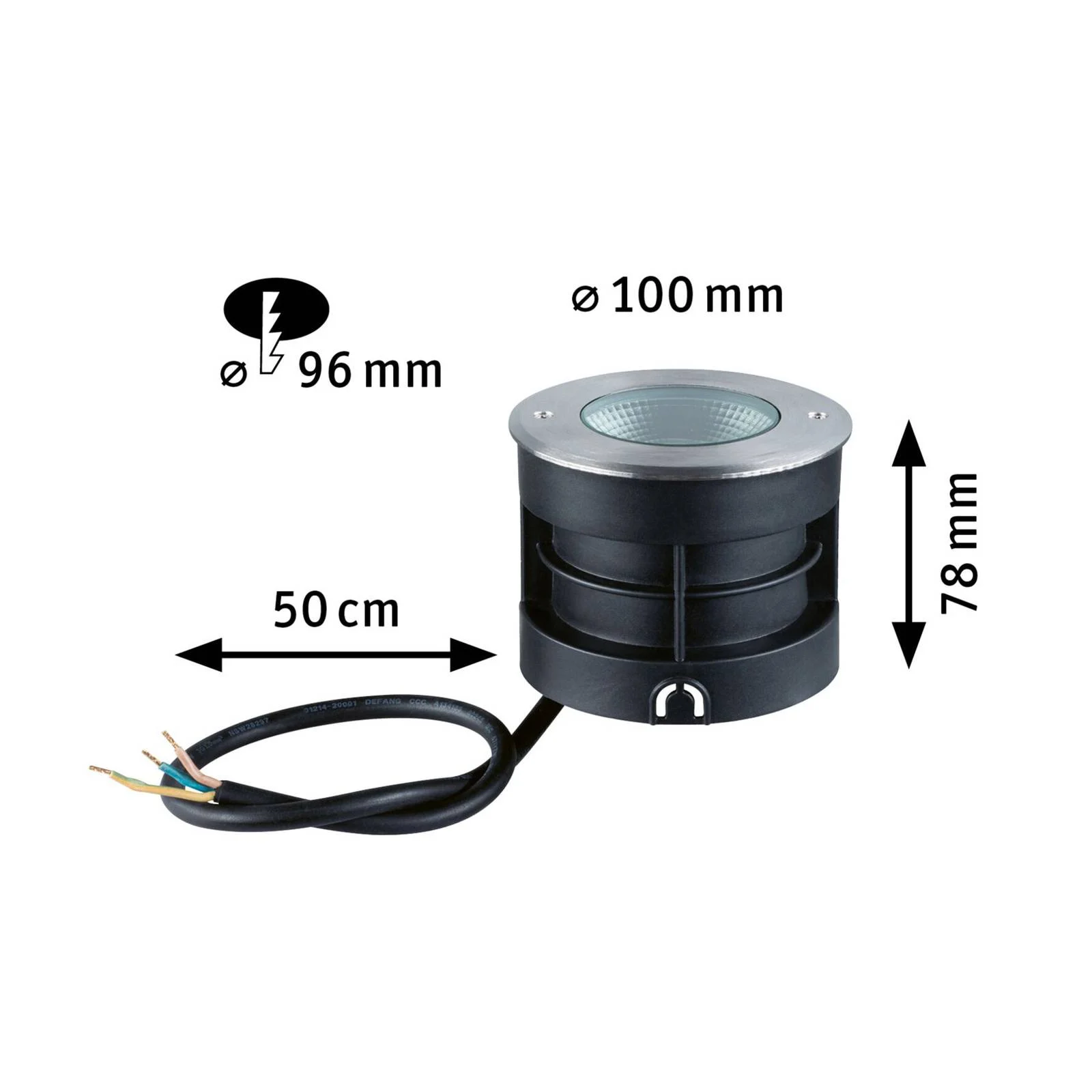 Paulmann Vanea LED-Bodeneinbauleuchte IP67, Ø 10cm günstig online kaufen