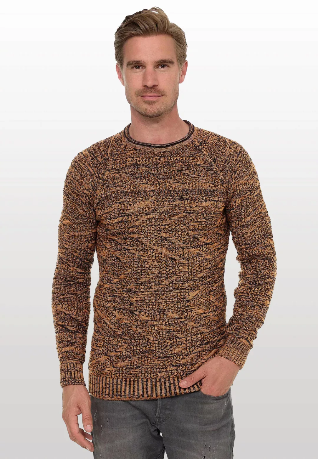 Rusty Neal Strickpullover, mit stylischem Muster günstig online kaufen