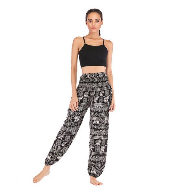 YRIIOMO Loungepants Bohemian Freizeit Weitrock Hose, Sommerhose günstig online kaufen