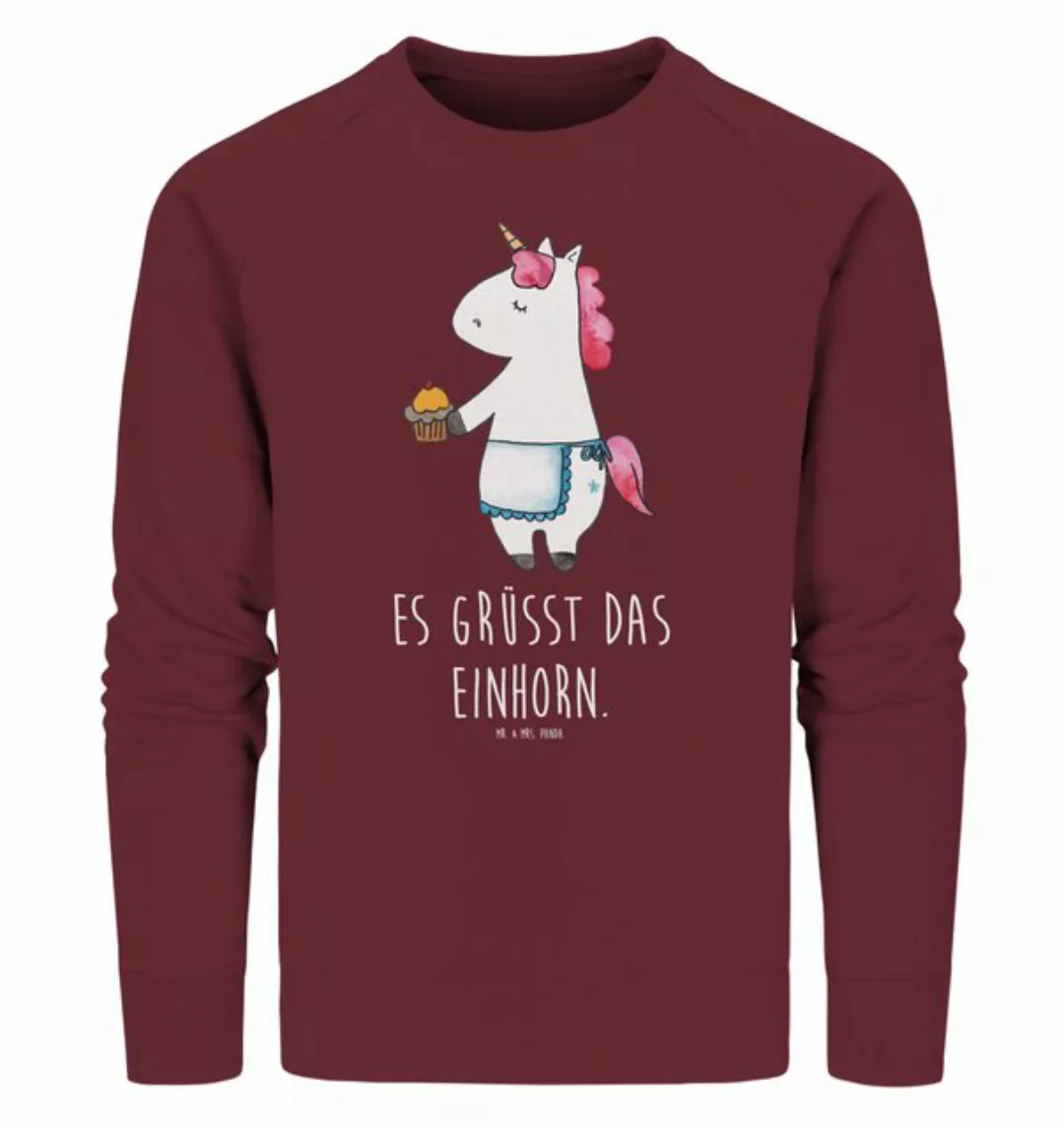 Mr. & Mrs. Panda Longpullover Größe L Einhorn Muffin - Burgundy - Geschenk, günstig online kaufen