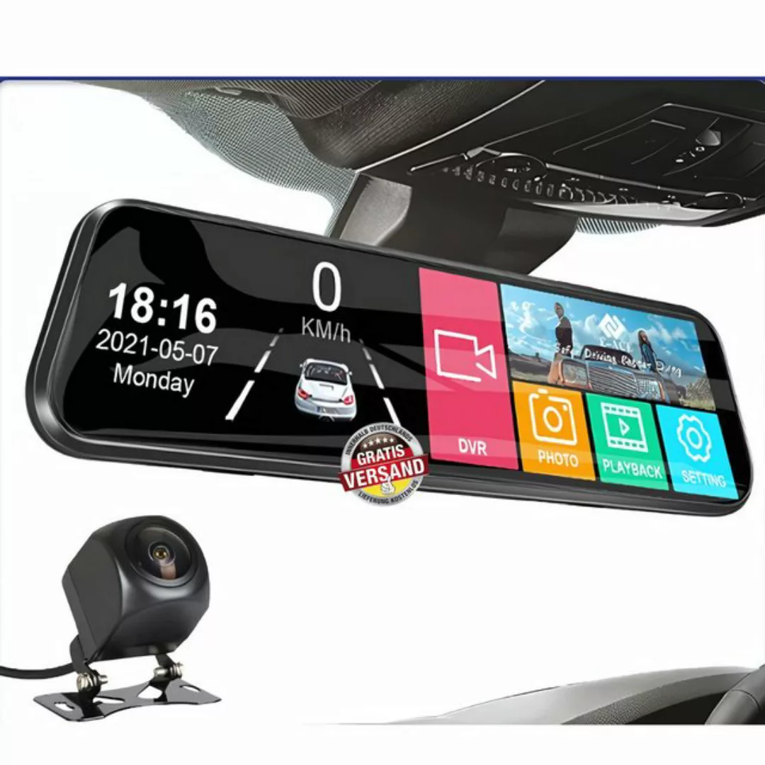 Magcubic Dashcam, Display Rückspiegel Rückfahrkamera Dashcam (HD, WLAN (Wi- günstig online kaufen