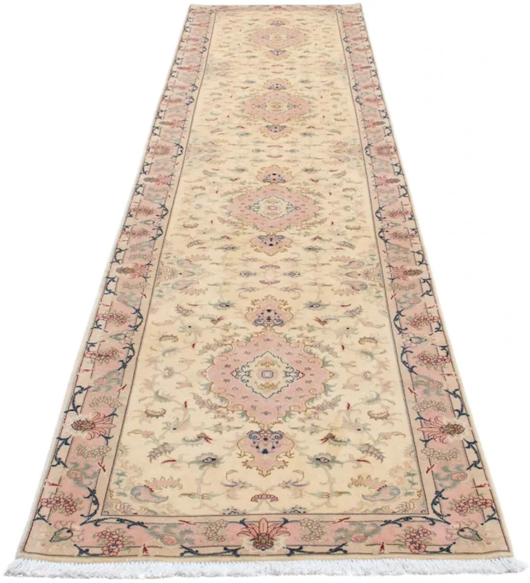 morgenland Orientteppich »Perser - Täbriz - Royal - 397 x 86 cm - beige«, r günstig online kaufen