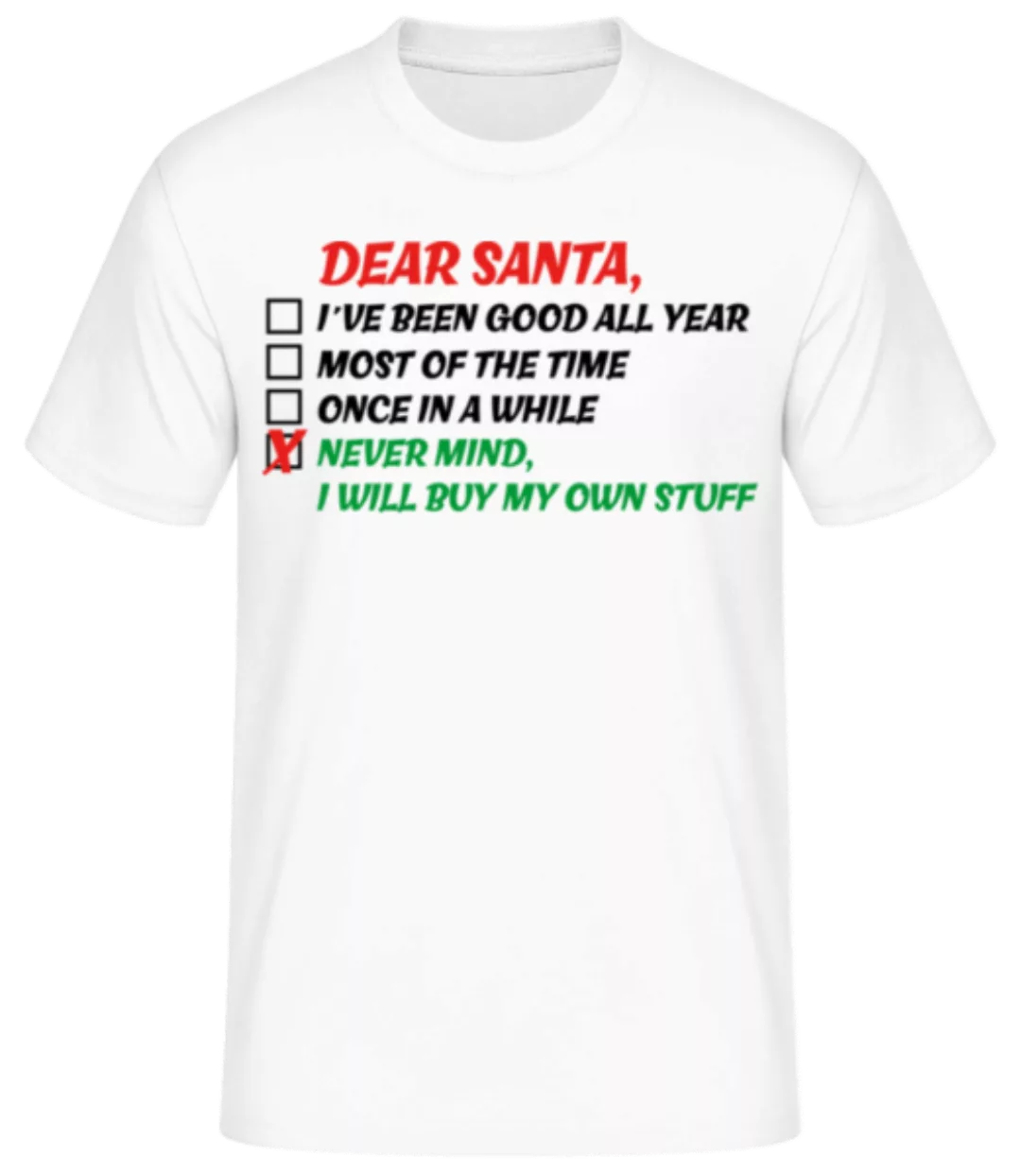 Dear Santa · Männer Basic T-Shirt günstig online kaufen