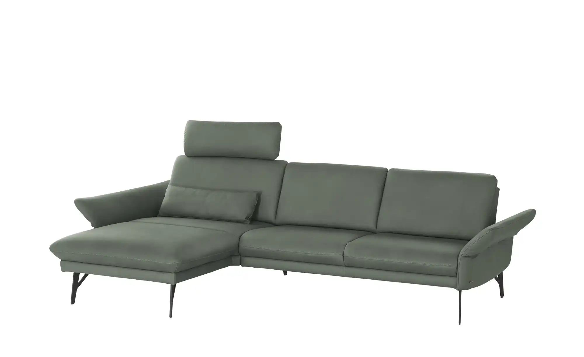 himolla Ecksofa Echtleder 1928 ¦ grün ¦ Maße (cm): B: 296 H: 85 T: 175 Pols günstig online kaufen