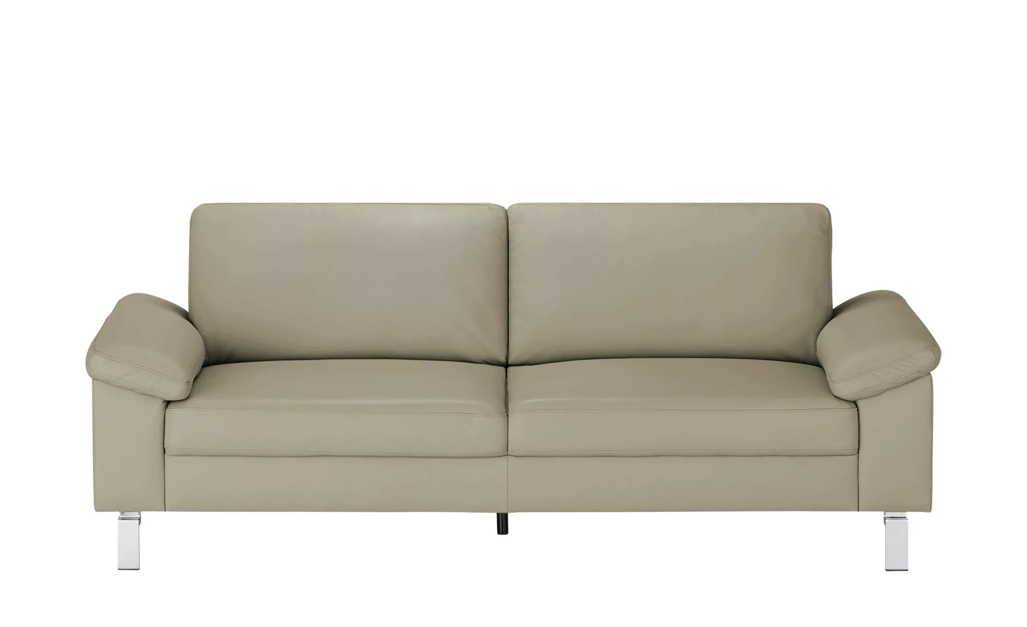 Max Schelling Ledersofa  Maximum - grau - 224 cm - 86 cm - 97 cm - Polsterm günstig online kaufen