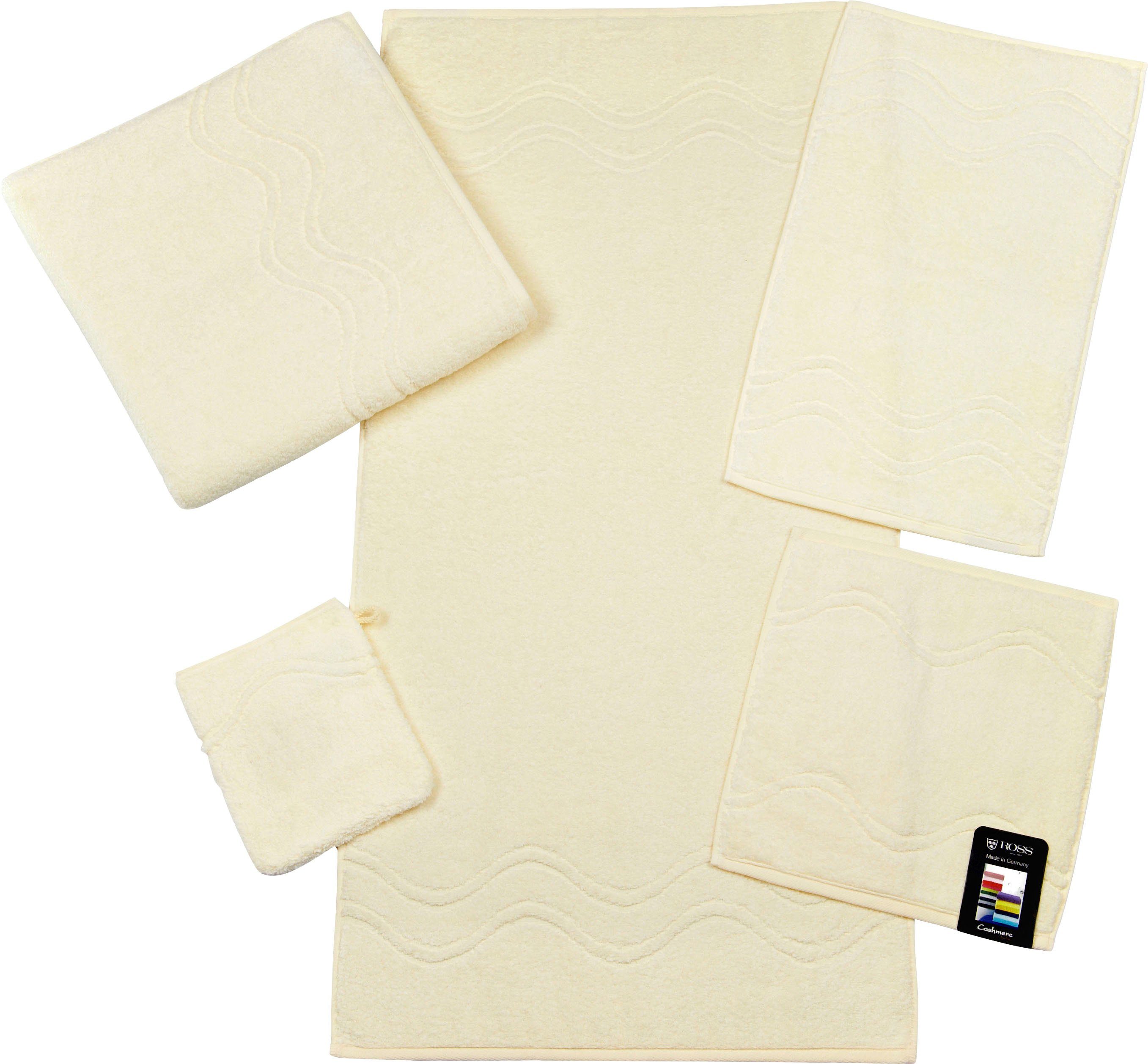 ROSS Gästehandtuch Cashmere feeling, Frottier (Packung, günstig online kaufen