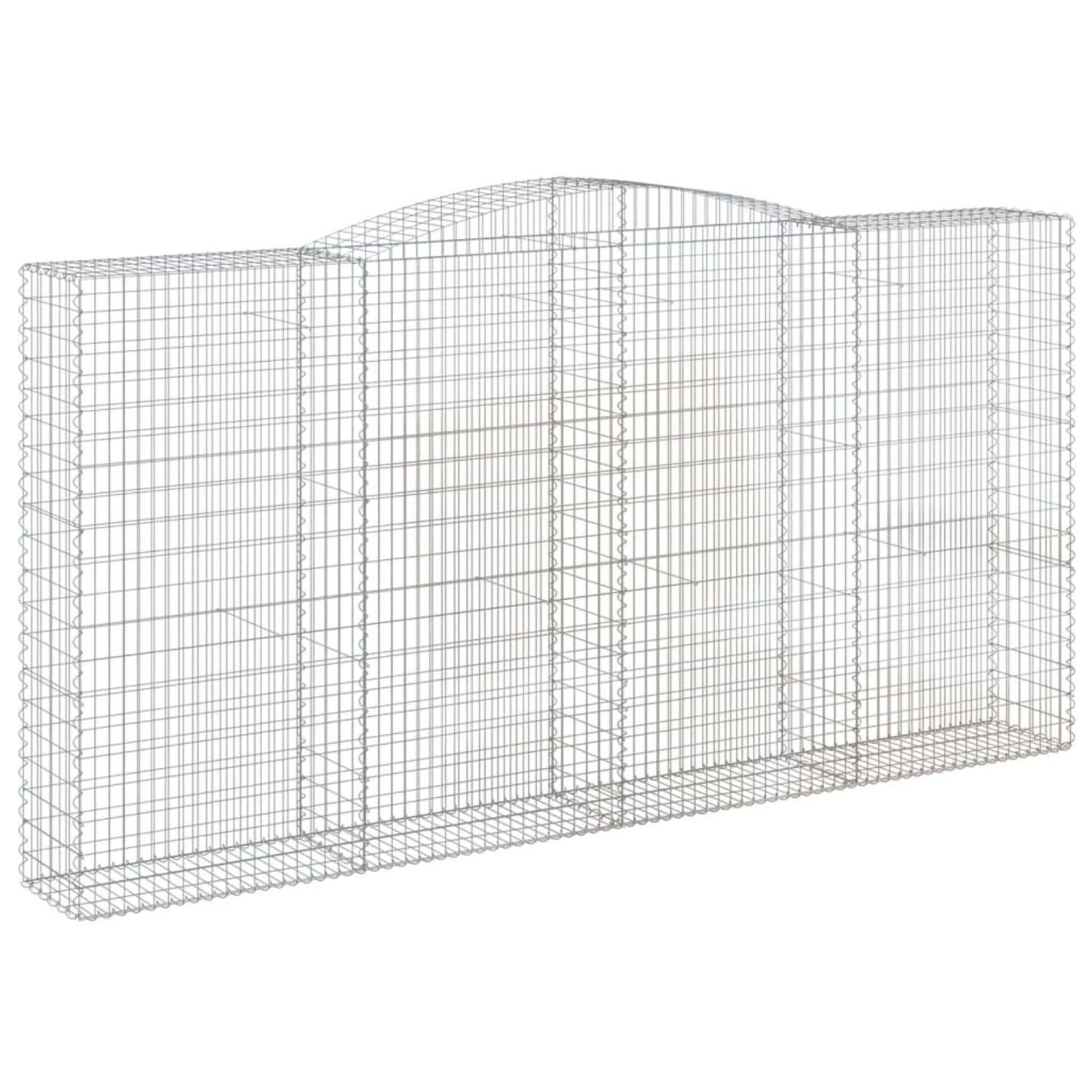 vidaXL Gabionen mit Hochbogen 5 Stk 400x50x200/220cm Eisen 1635325 günstig online kaufen