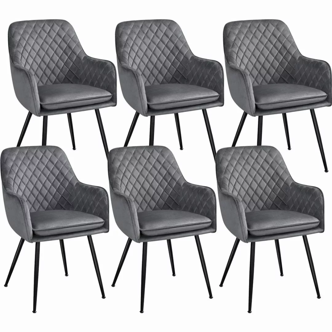 Yaheetech Esszimmerstuhl Küchenstühle (6 St), Stuhl-Set günstig online kaufen
