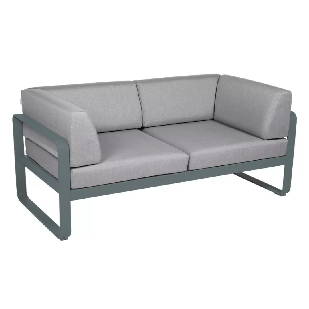 Bellevie 2-Sitzer Club Sofa 26 Gewittergrau 79 Flanellgrau günstig online kaufen