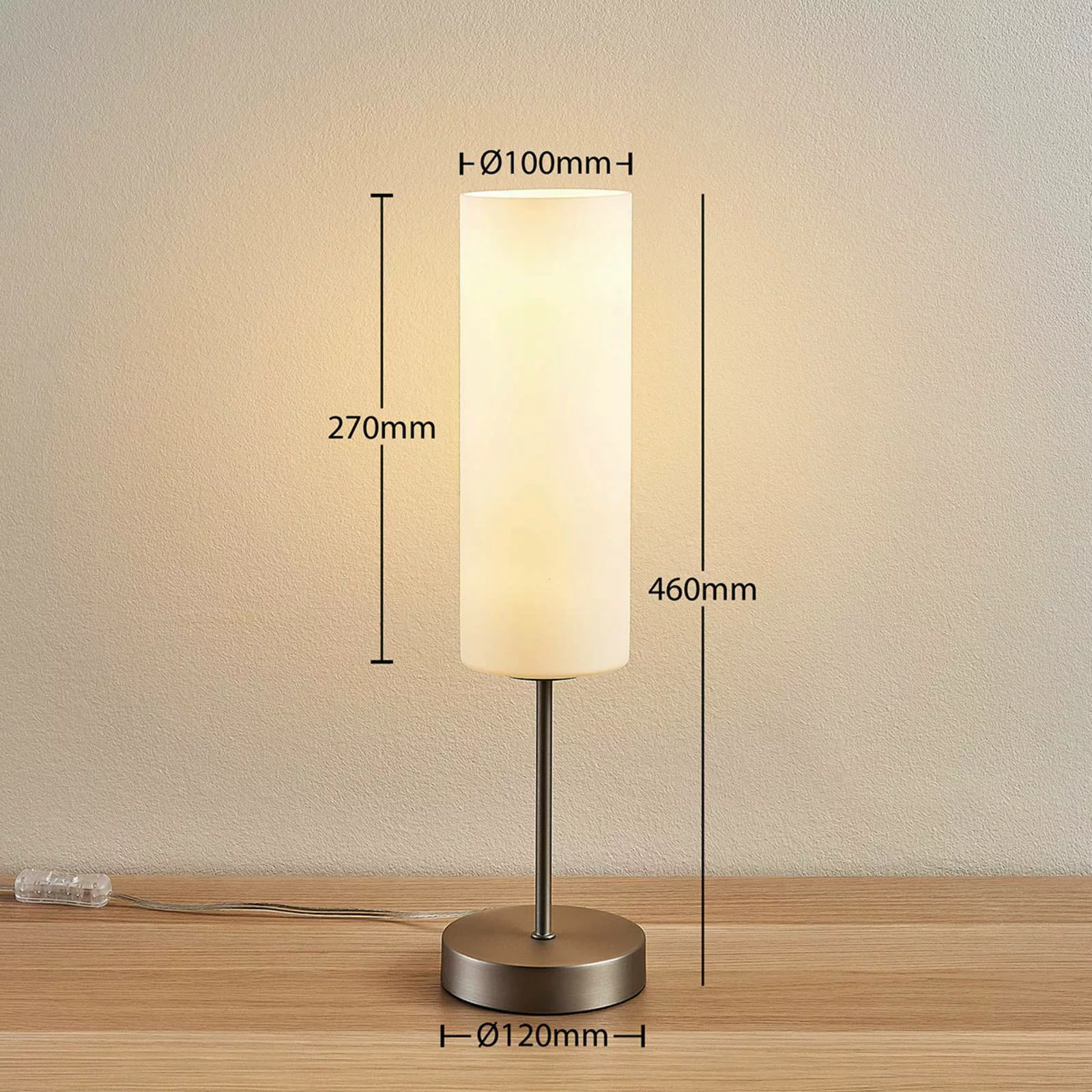 Lindby Tischlampe Felice, Zylinder günstig online kaufen