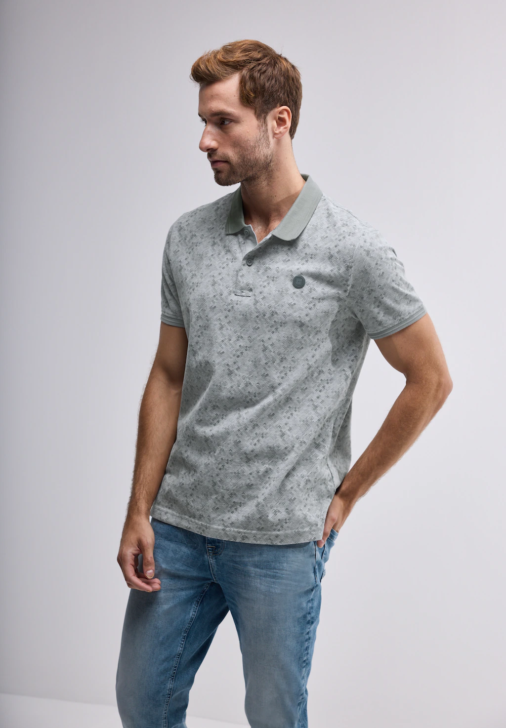 STREET ONE MEN Poloshirt, aus reiner Baumwolle günstig online kaufen