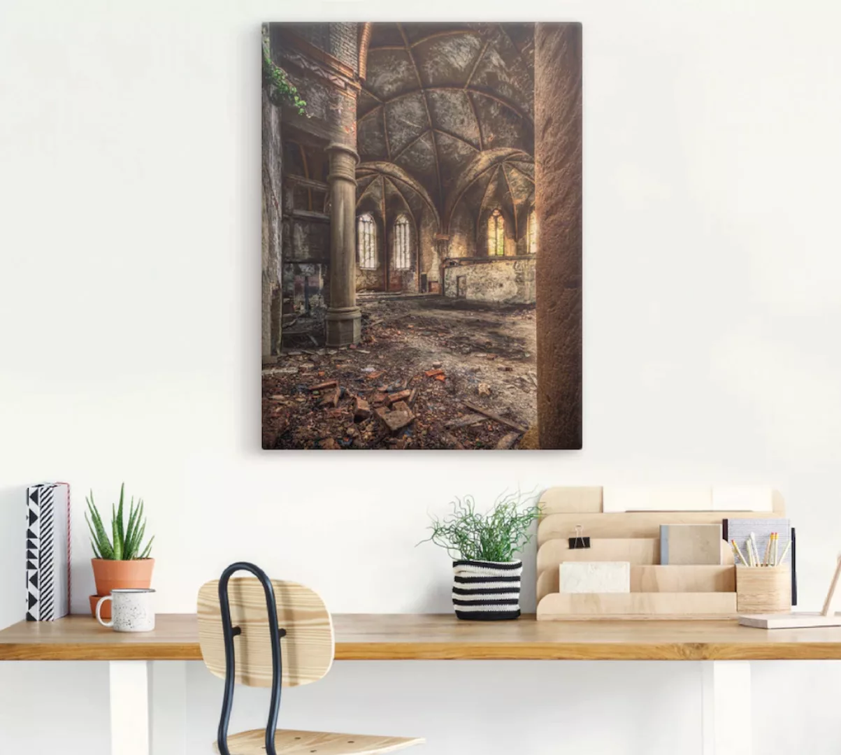 Artland Wandbild "Lost Place - verlassene Kirche II", Gebäude, (1 St.), als günstig online kaufen