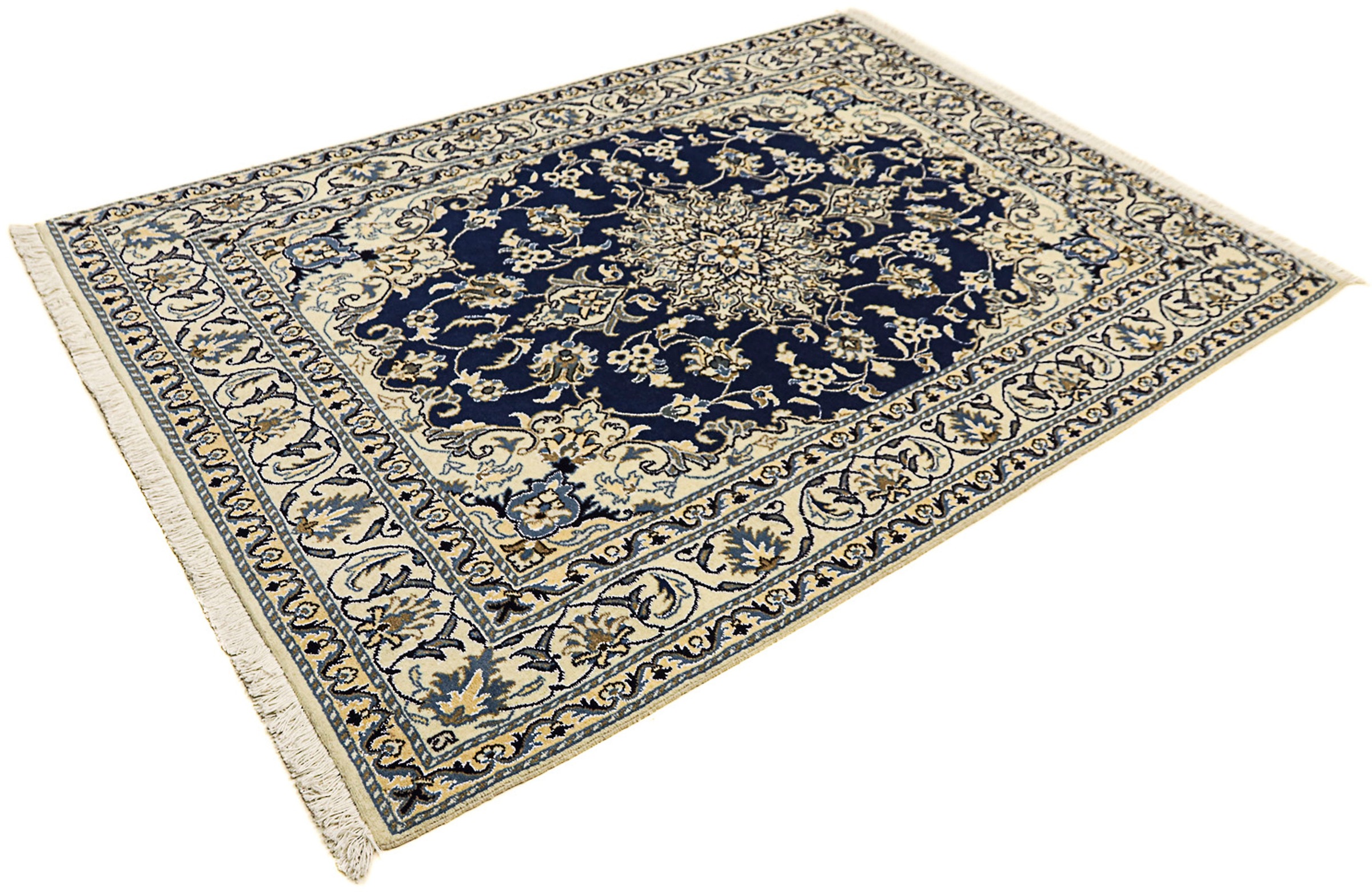 morgenland Orientteppich »Perser - Nain - 202 x 142 cm - dunkelblau«, recht günstig online kaufen