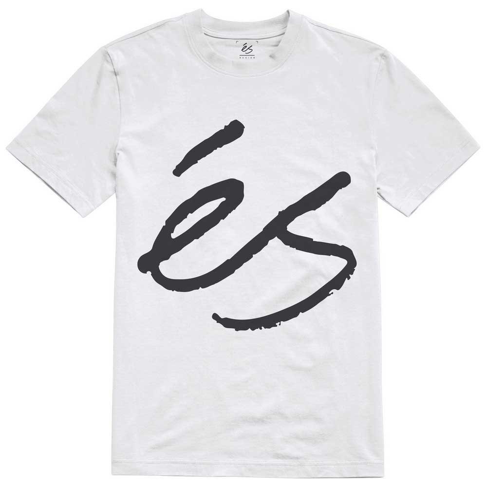 Es Big Script Kurzärmeliges T-shirt M White günstig online kaufen