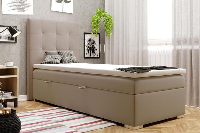 JVmoebel Bett Luxus Boxspring Bett Betten Polster Funktion Bettkasten 90x20 günstig online kaufen