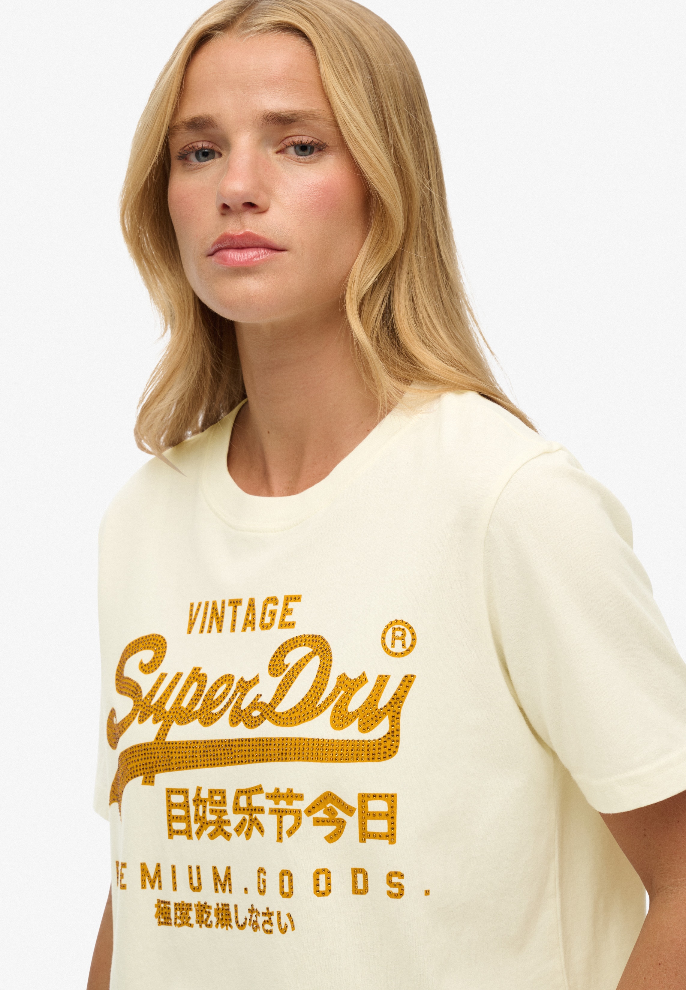 Superdry Print-Shirt "EMBELLISHED VL RELAXED TEE" günstig online kaufen