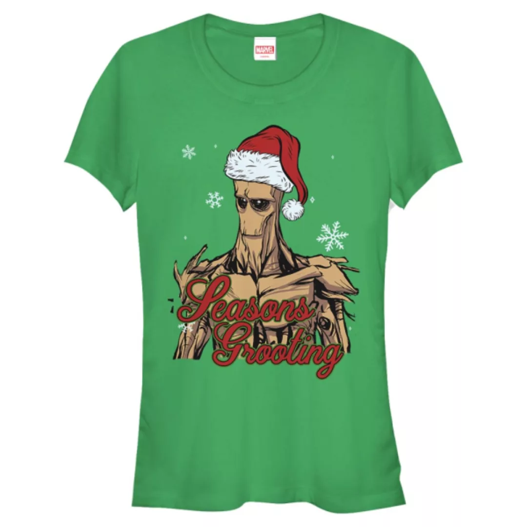 Marvel - Guardians of the Galaxy - Groot Sings - Weihnachten - Frauen T-Shi günstig online kaufen