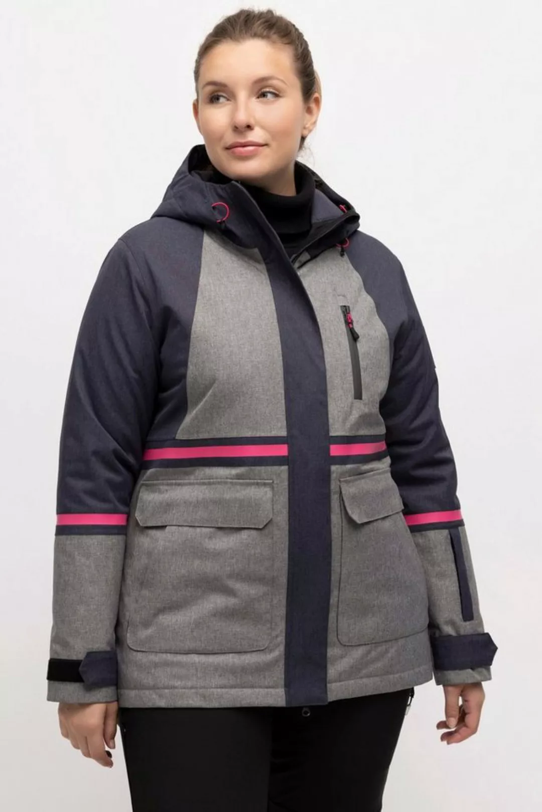 Ulla Popken Funktionsjacke Funktionsjacke Colorblocking wasserdicht günstig online kaufen