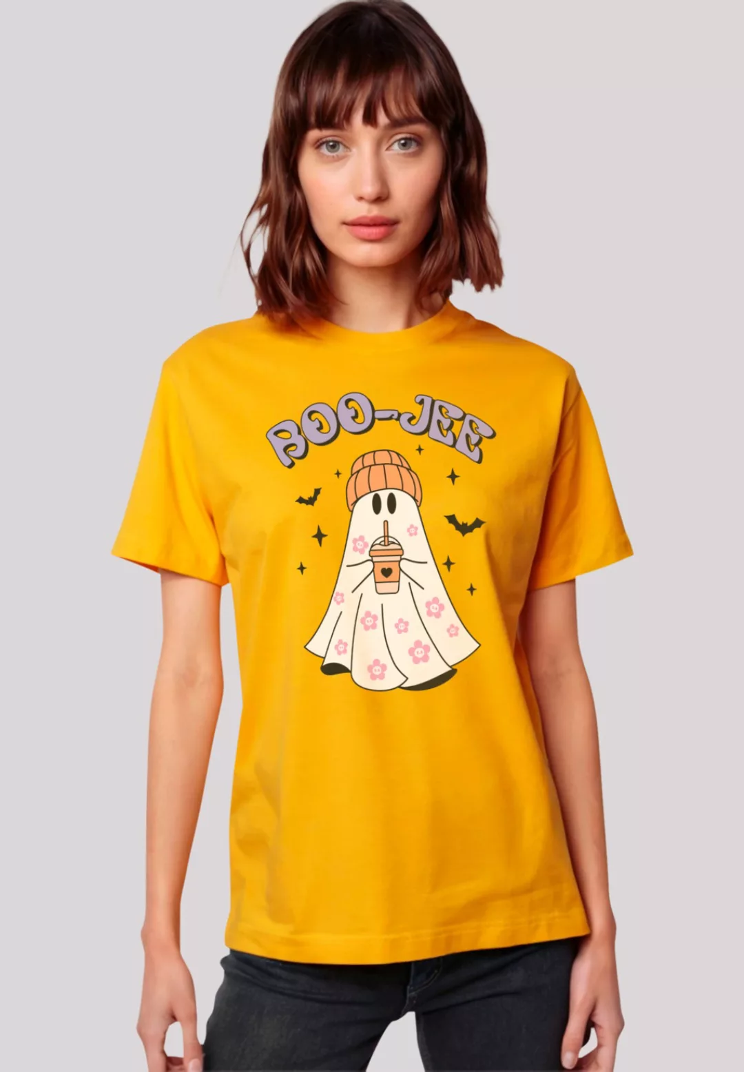 F4NT4STIC T-Shirt "Retro Halloween Boo Jee Coffee", Premium Qualität, Hallo günstig online kaufen