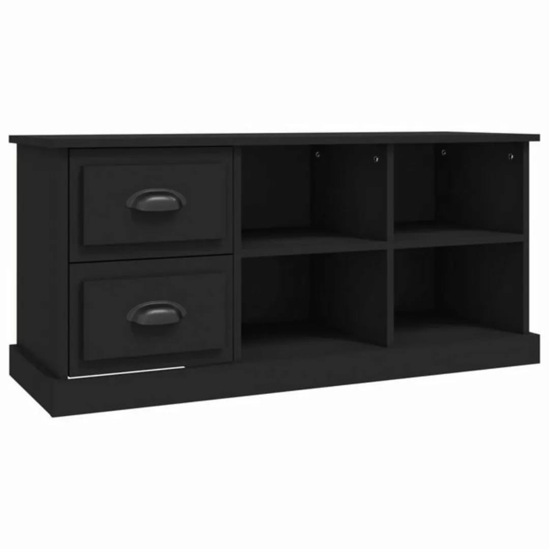 furnicato TV-Schrank Schwarz 102x35,5x47,5 cm Holzwerkstoff günstig online kaufen