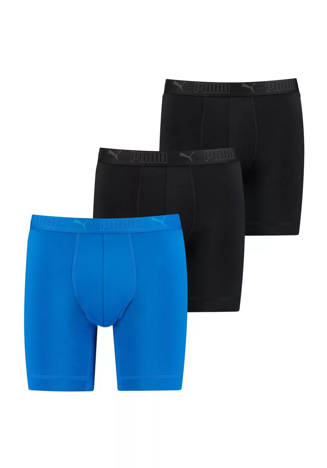 PUMA Boxershorts "Boxershort Sport Micorfiber Long Boxer 3P 4er Pack" günstig online kaufen