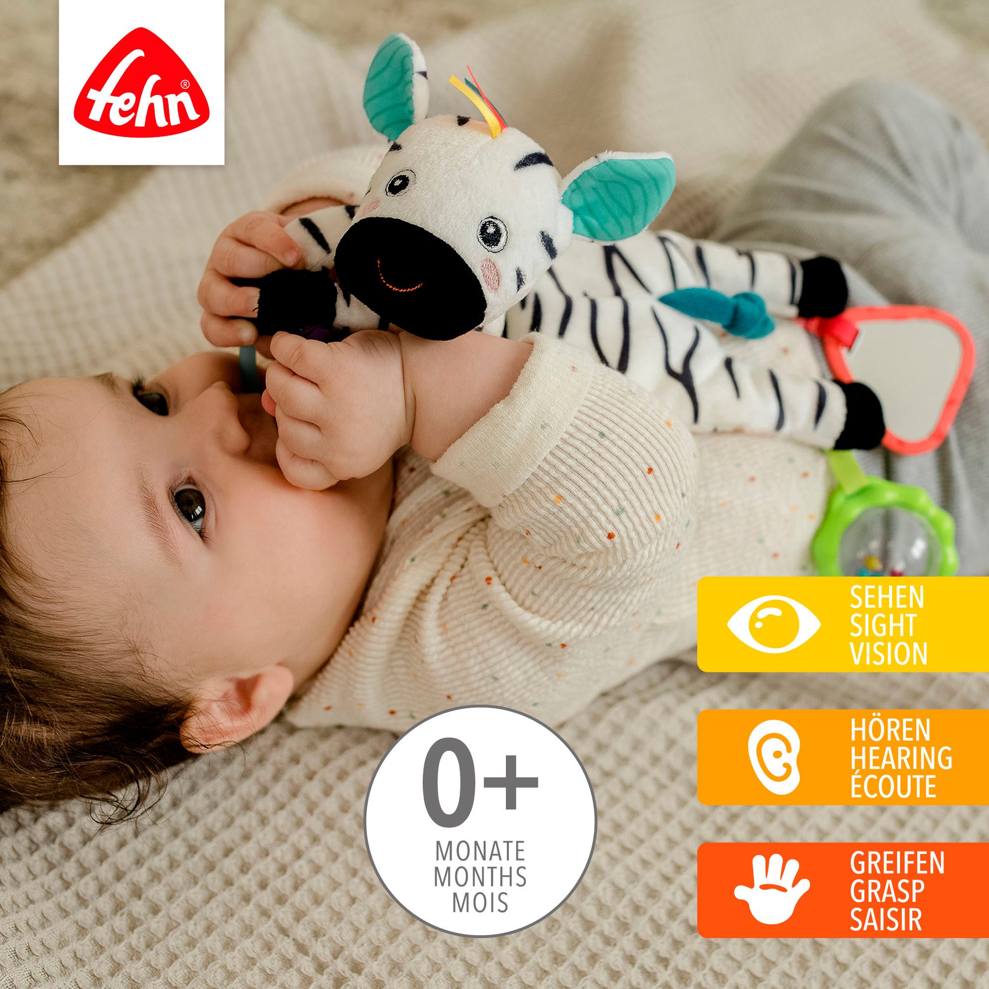 Fehn Greifspielzeug DoBabyDoo, Bean Bag Zebra günstig online kaufen
