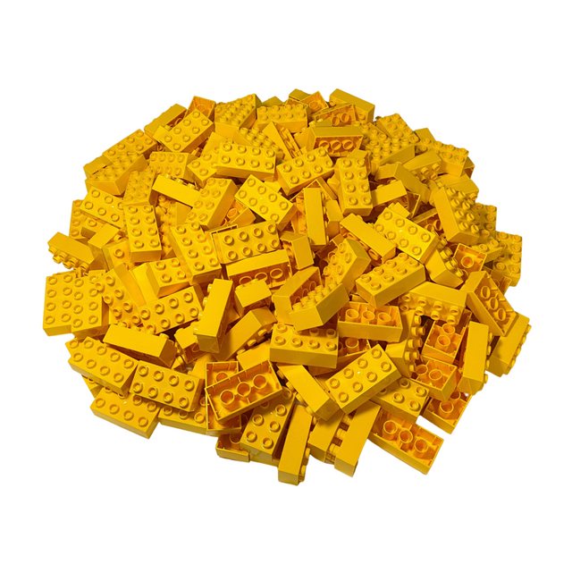 LEGO® Spielbausteine LEGO® Duplo 2x4 Steine Gelb - 250 Stück - Grundbaustei günstig online kaufen