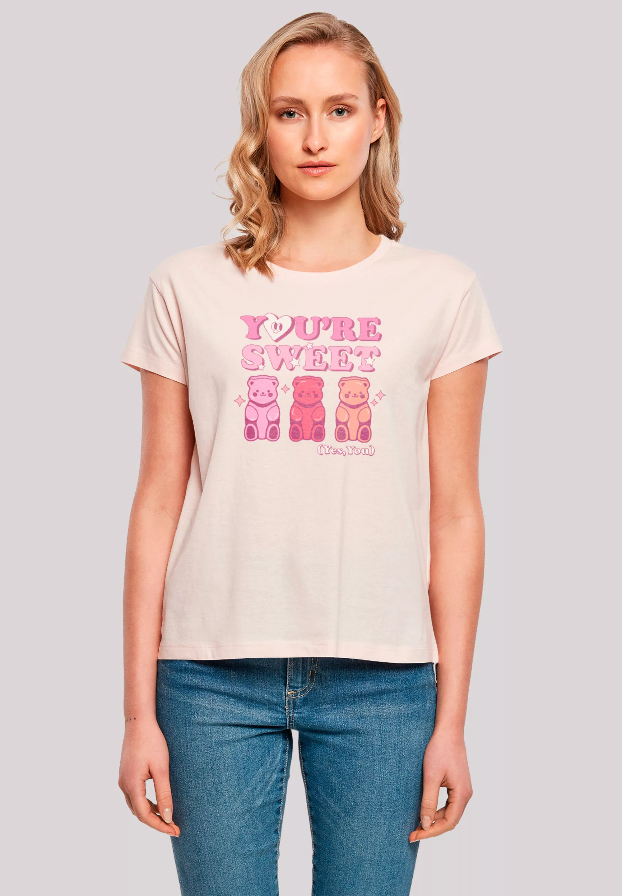 F4NT4STIC T-Shirt "Valentinstag Youre Sweet Gummy Bears", Premium Qualität günstig online kaufen