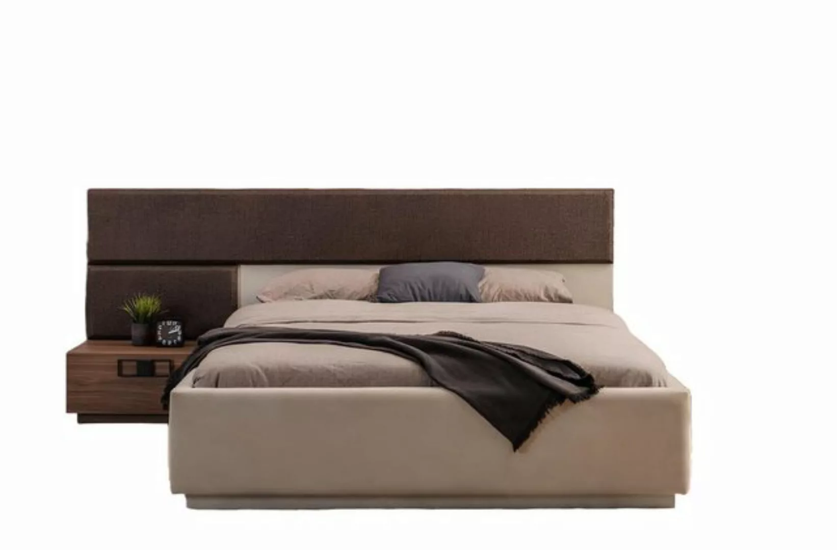 Xlmoebel Bett Hochwertiges Schlafzimmer-Set mit exklusivem Design: Beiges B günstig online kaufen