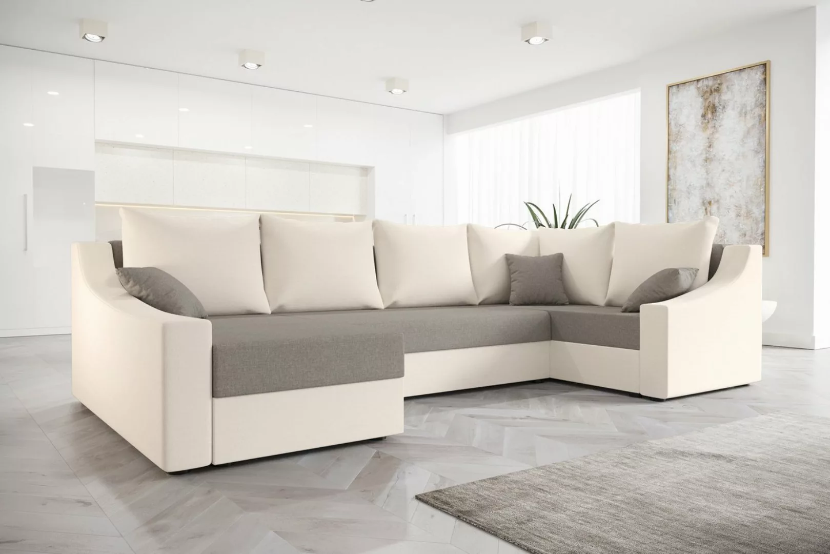 ALTDECOR Wohnlandschaft ONG, Couch mit Schlaffunktion, Wohnzimmer - Wohnlan günstig online kaufen