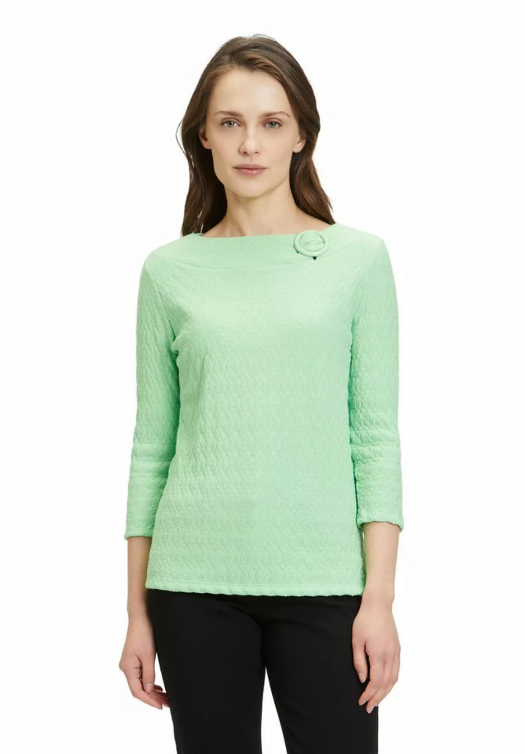 Betty Barclay 3/4-Arm-Shirt Betty Barclay Strukturshirt mit Schnalle (1-tlg günstig online kaufen