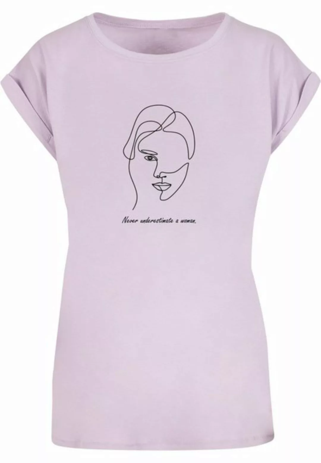Merchcode T-Shirt Merchcode Damen Ladies WD - Woman Figure Extended Shoulde günstig online kaufen