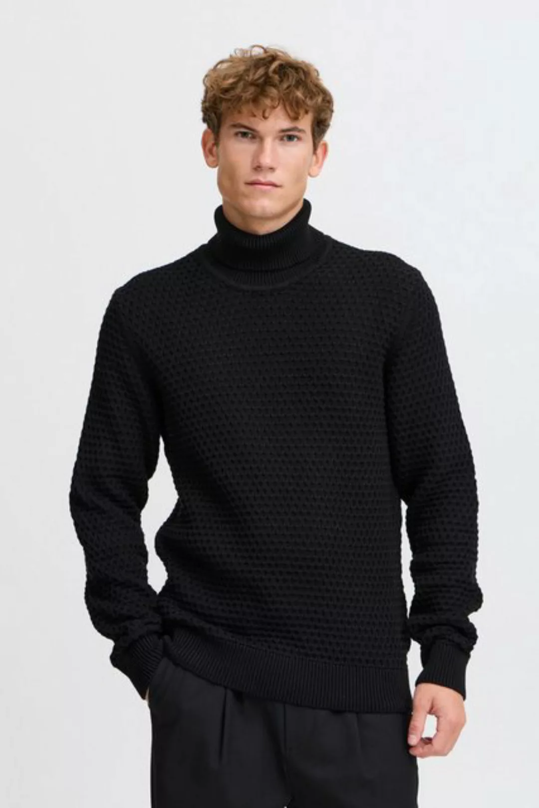 Casual Friday Strickpullover CFKARL structured roll neck knit schicker Pull günstig online kaufen