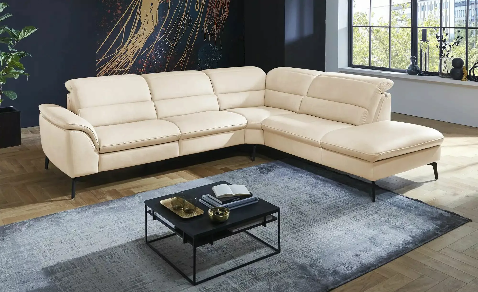 Hukla Ecksofa  Luisa ¦ beige ¦ Maße (cm): B: 298 H: 106 T: 258.0 Polstermöb günstig online kaufen