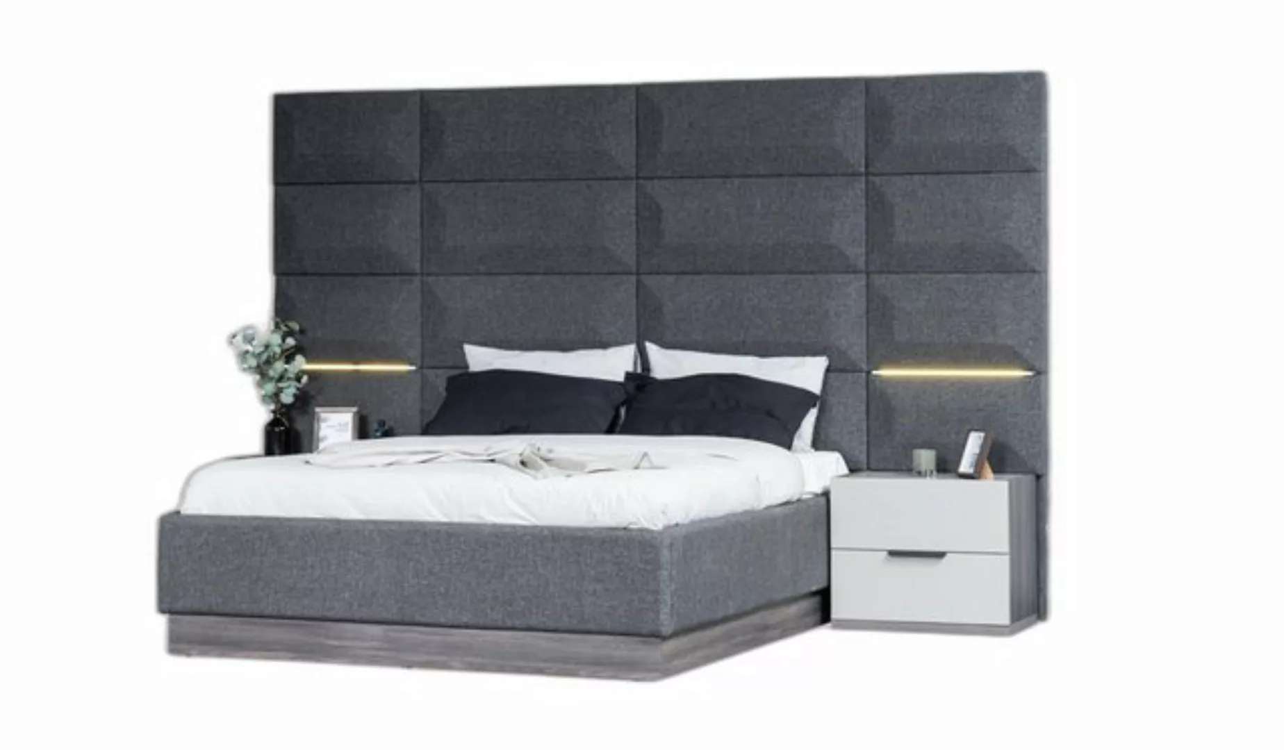 Xlmoebel Bett Design Hochglanz Doppelbett - Moderne Schlafzimmer Möbel Einr günstig online kaufen