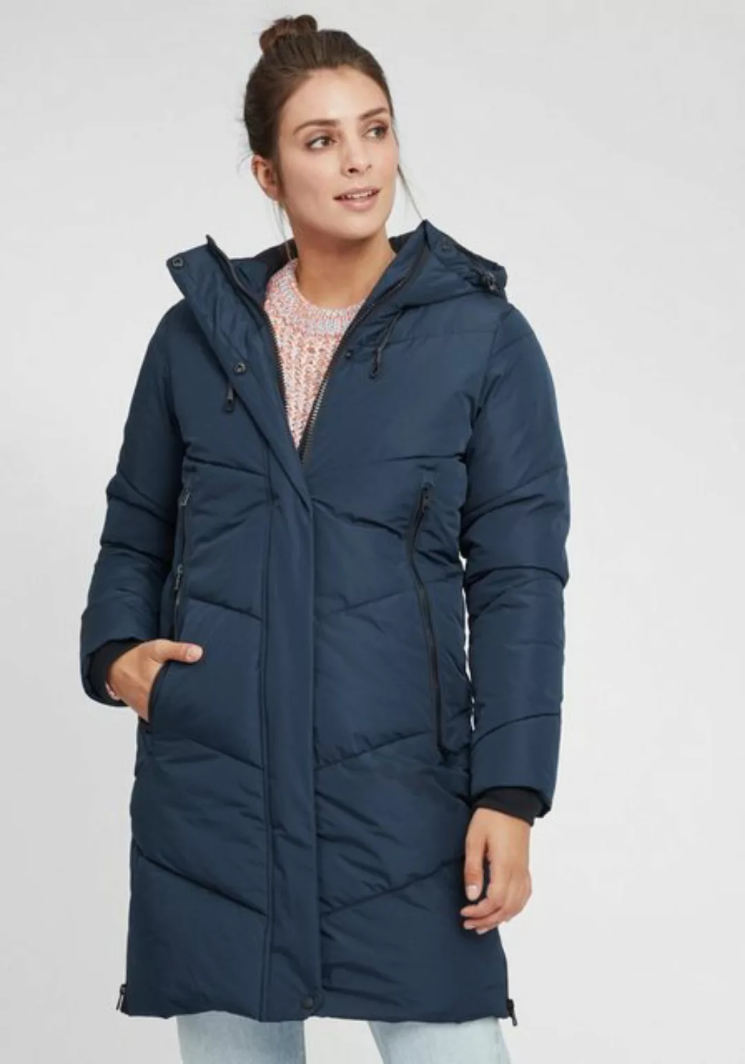 OXMO Steppmantel OXJuna Steppjacke Parka mit Kapuze und praktischen Taschen günstig online kaufen