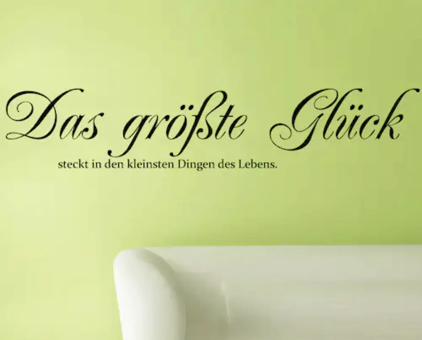 queence Wandtattoo "Das größte Glück...", hohe Klebkraft günstig online kaufen