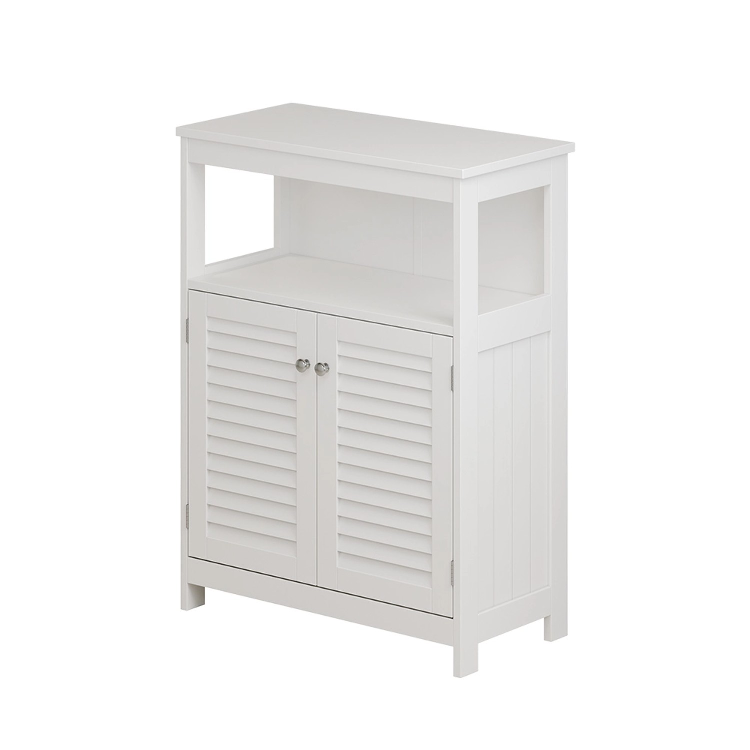 Vicco Midischrank Riad Weiß 60 x 80 cm mit Türen und offenem Fach günstig online kaufen