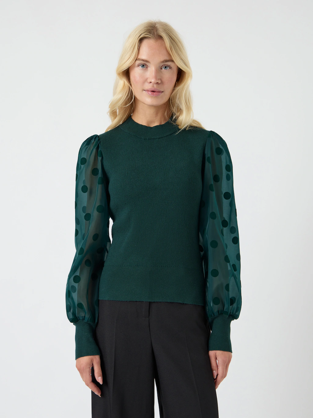 Y.A.S Rundhalspullover "YASDOTME LS KNIT PULLOVER S. NOOS" günstig online kaufen