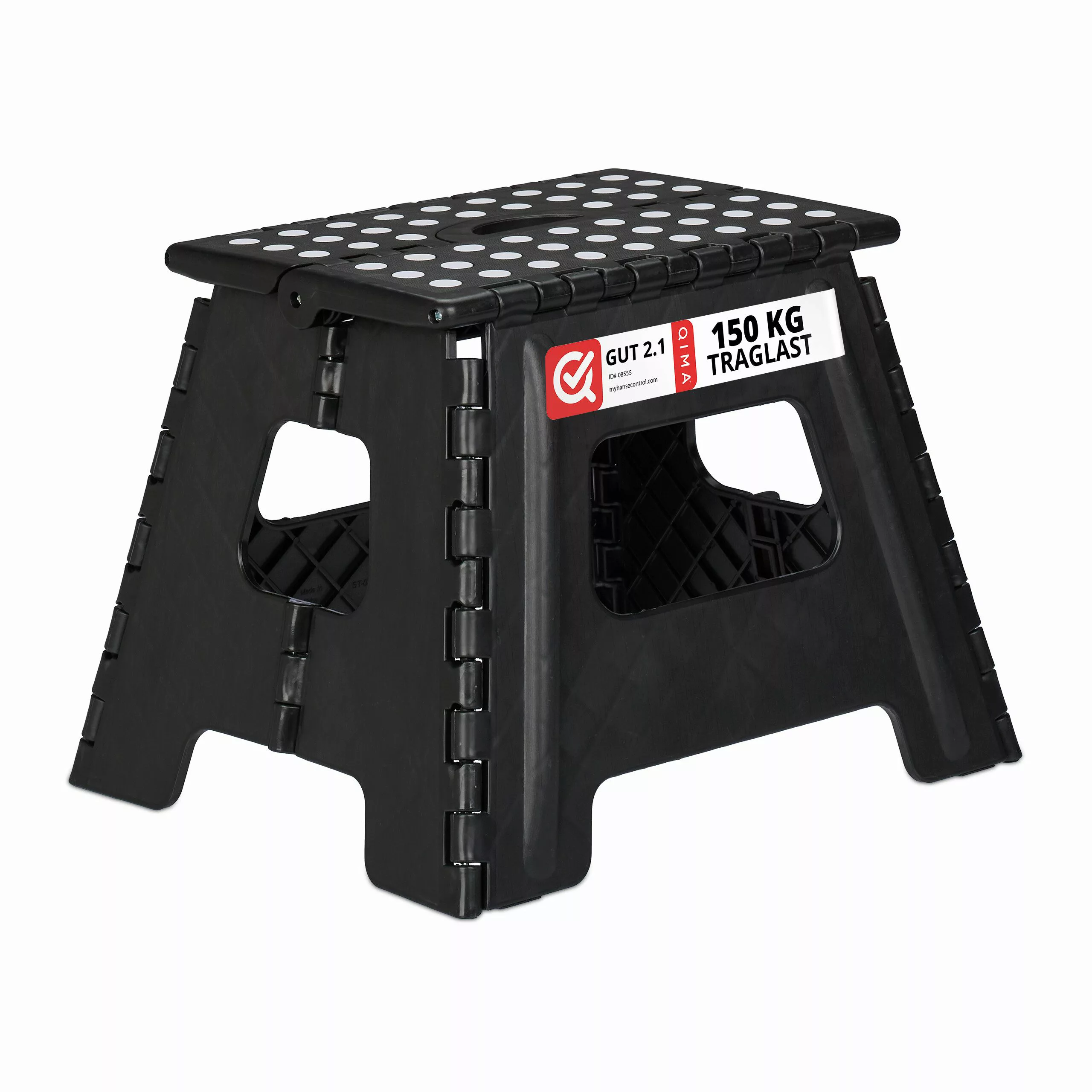relaxdays Sitzhocker Klapphocker faltbar L, Schwarz günstig online kaufen