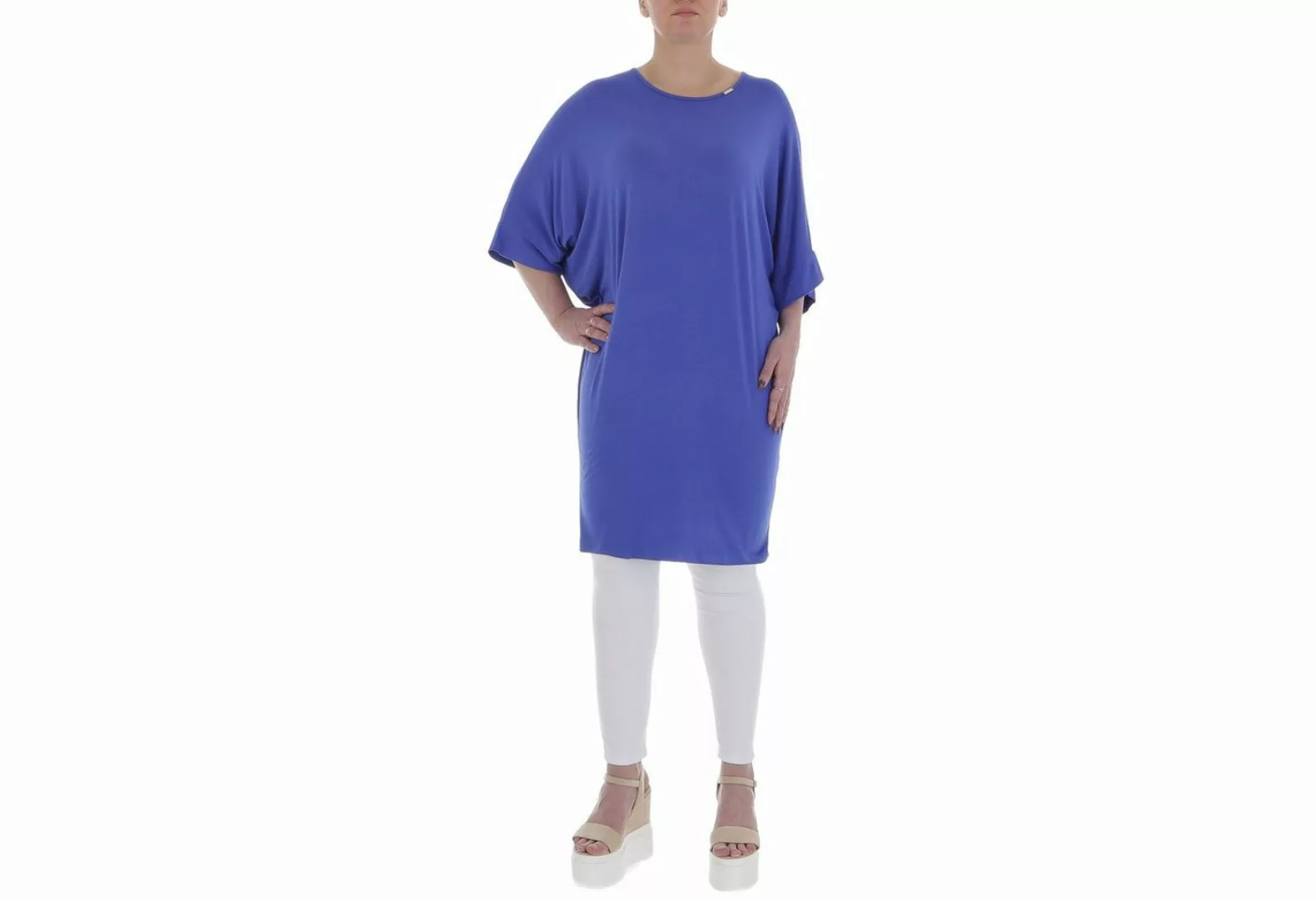 Ital-Design Tunikashirt Damen Freizeit Top & Shirt in Violett günstig online kaufen