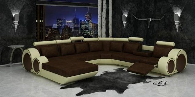 JVmoebel Ecksofa Textil Sofa mit USB XXL Wohnlandschaft Stoff Couch Big Pol günstig online kaufen